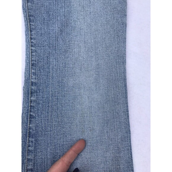 LEI Women Sz 5 Flare Bootcut Low Rise Jeans VTG Y2K Rainbow 90s grunge boho - Picture 11 of 13